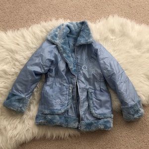 Oshkosh b gosh reversible blue jacket s 5 6 S